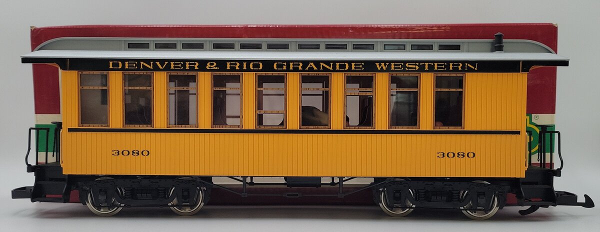 LGB 3080 G Scale Denver & Rio Grande Western Passenger Car [Metal Wheels] EX/Box