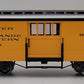 LGB 3084 D&RG Yellow & Silver Baggage Car w/ Custom Figure - Metal Wheels NIB