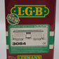 LGB 3084 D&RG Yellow & Silver Baggage Car w/ Custom Figure - Metal Wheels NIB