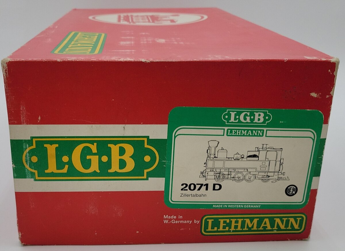 LGB 2071D G Gauge 2-6-2T Tank Steam Locomotive with Smoke VG/Box