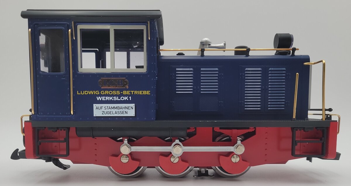 LGB 2062 G Scale Powered Diesel Locomotive "Werkslok 1" VG/Box