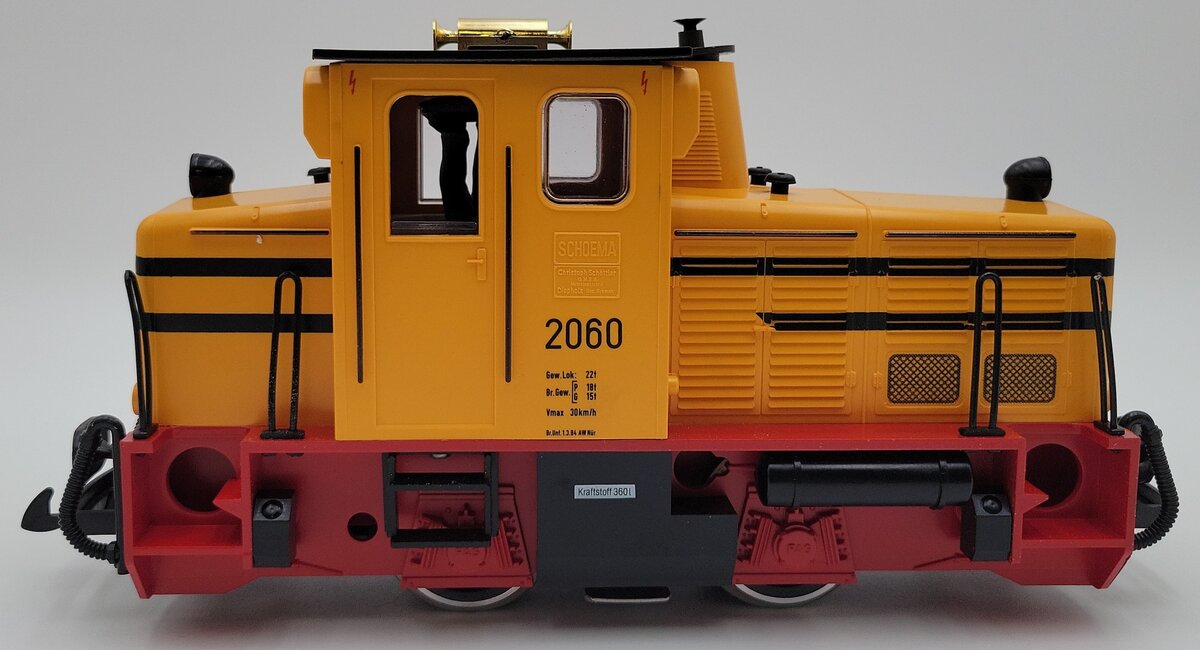 LGB 2060H G Scale Yellow Diesel Locomotive with Horn #2060 EX/Box