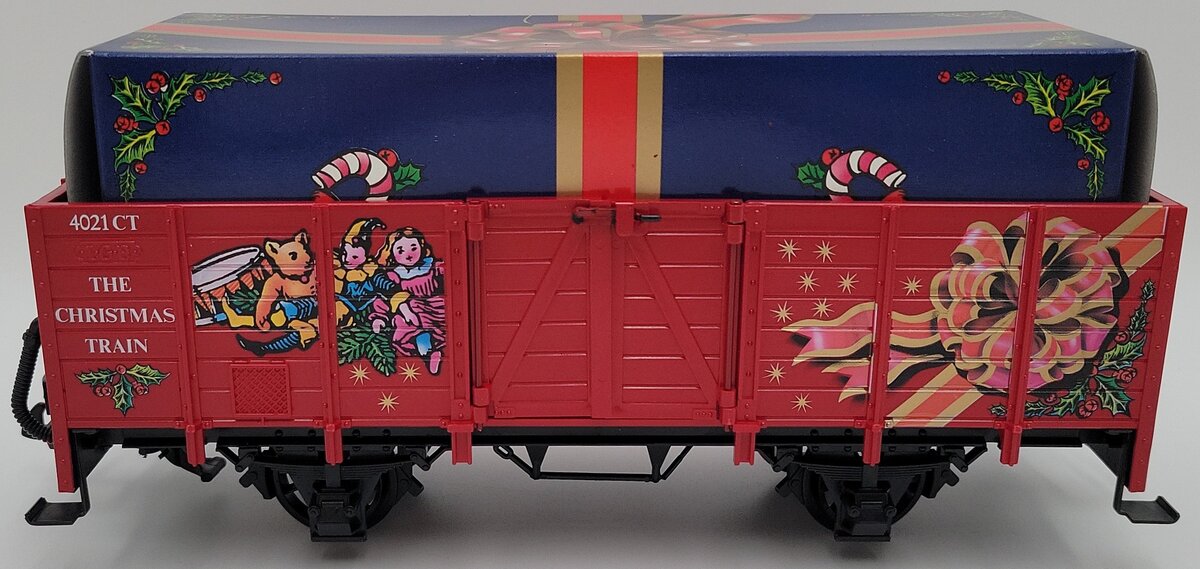 LGB 4021CT G Scale Low Side Christmas Gondola with Gift Box EX