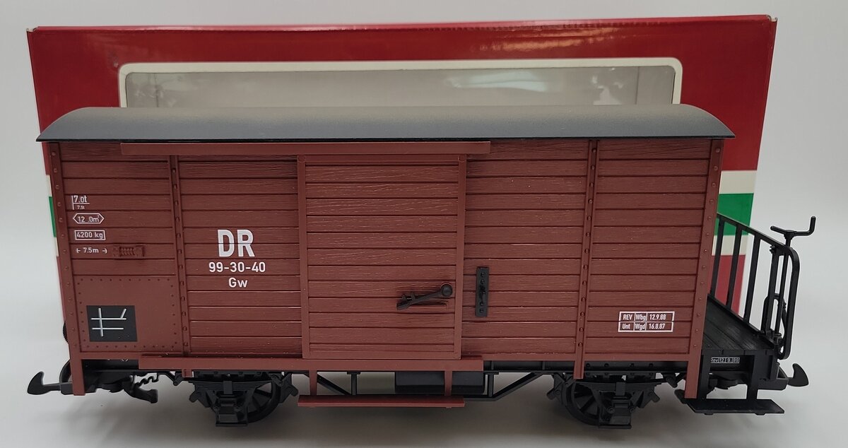 LGB 46353 G Scale DR Boxcar EX/Box