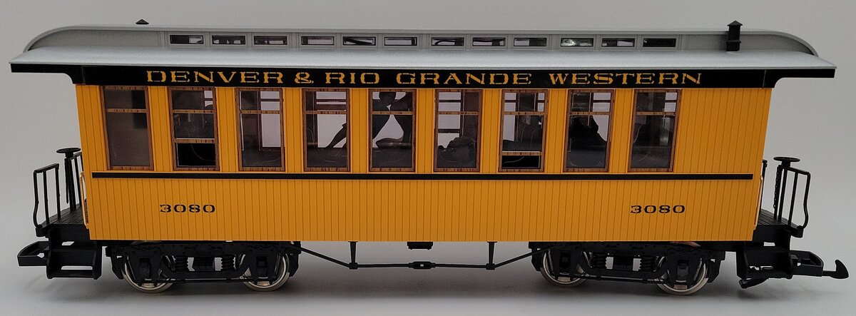 LGB 3080 G Scale Denver & Rio Grande Western Passenger Car #3080 [Metal Wheels] EX/Box
