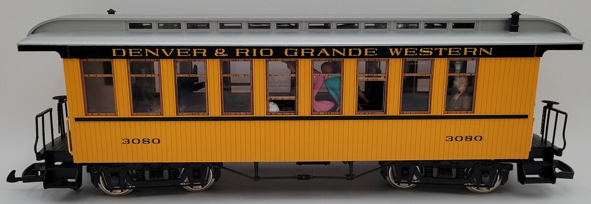 LGB 3080 G Scale Denver & Rio Grande Western Passenger Car #3080 [Metal Wheels] EX/Box