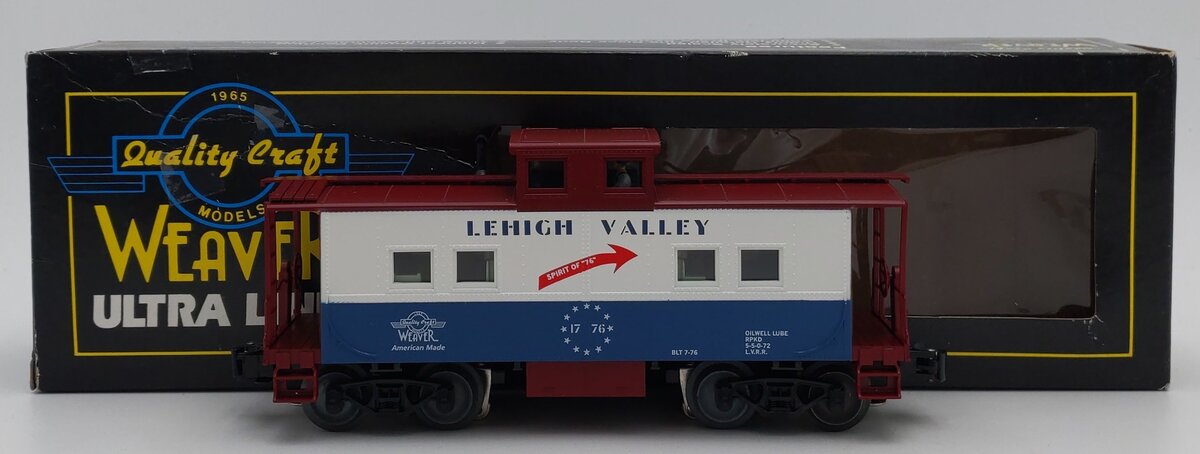 Weaver MSHIP02L O Gauge Lehigh Valley Northeastern Caboose #1776 (3 Rail) EX/Box