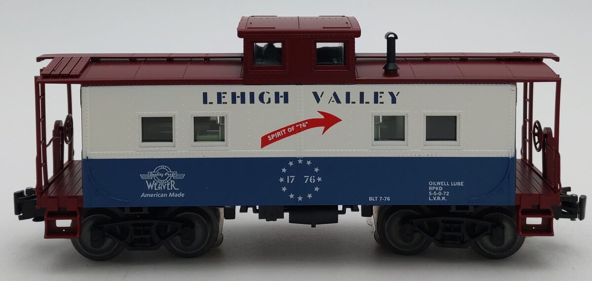 Weaver MSHIP02L O Gauge Lehigh Valley Northeastern Caboose #1776 (3 Rail) EX/Box