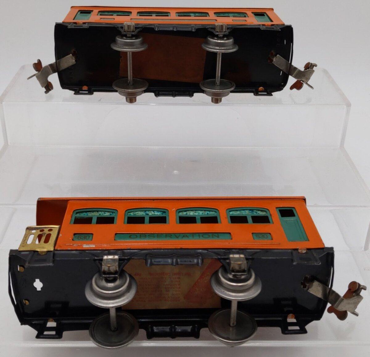 Lionel 292 Vintage O Prewar Electric Passenger Set: 629, 630 VG