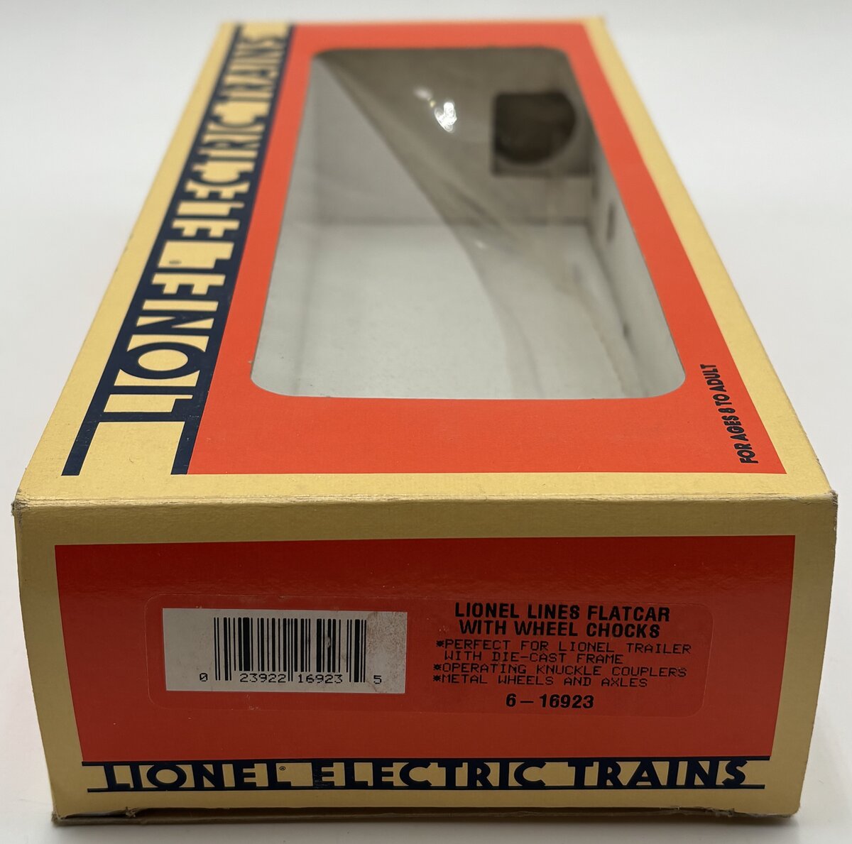 Lionel 6-16923 O Gauge Lionel Lines Flatcar w/Chocks EX/Box