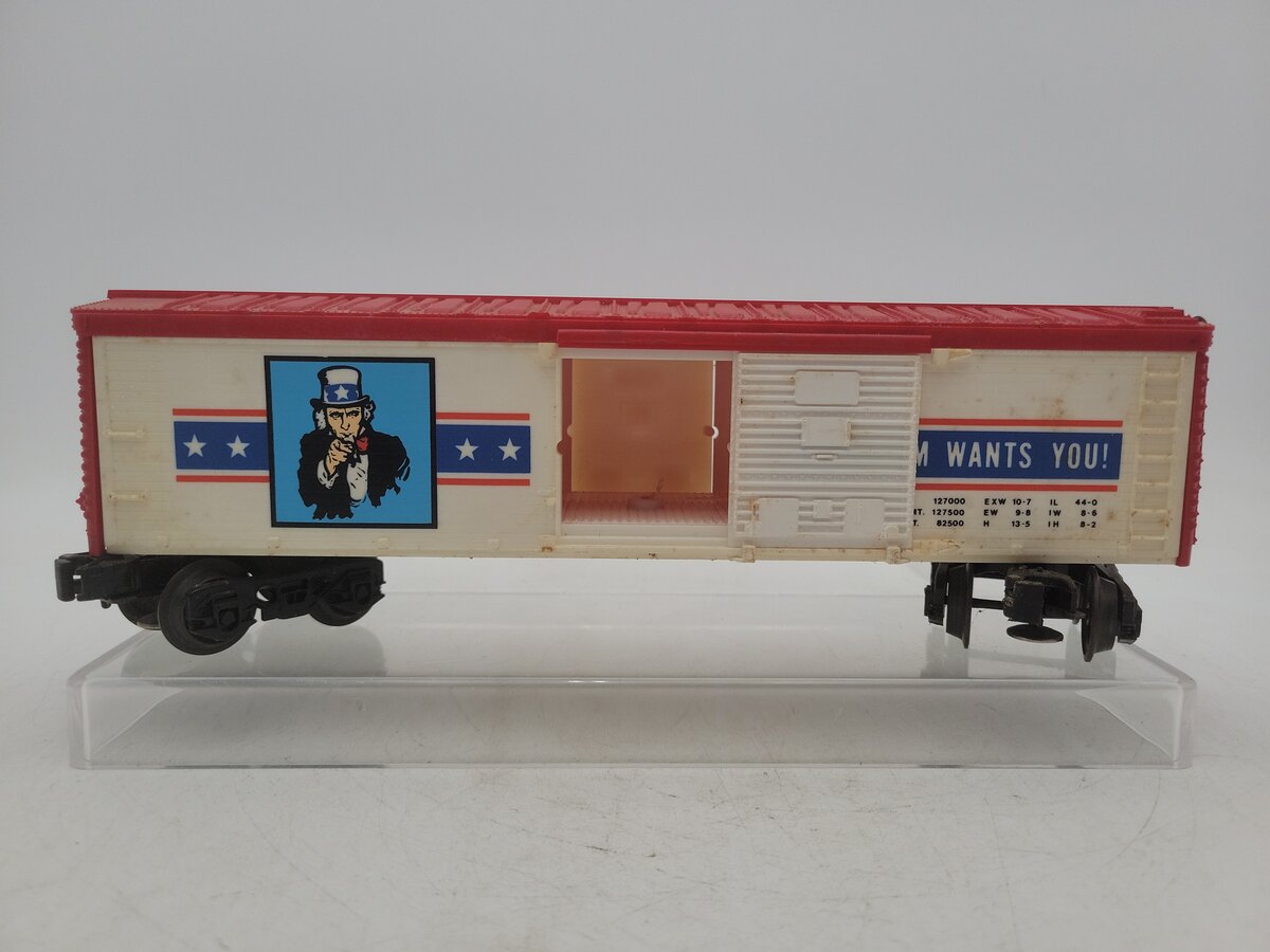 Lionel 6-7700 O Gauge Uncle Sam Wants You! U.S.O.X. 7700 Boxcar VG/Box