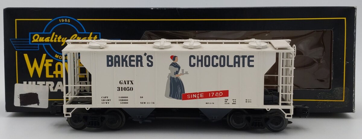 Weaver 31050 O GATX Baker's Chocolate PS-2 Covered Hopper - 3 Rail EX/Box