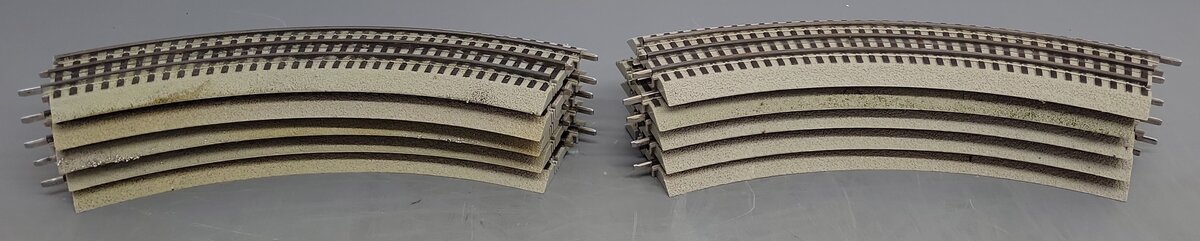 Lionel 6-12015 FasTrack O36 45-Degree Curved Track (10)