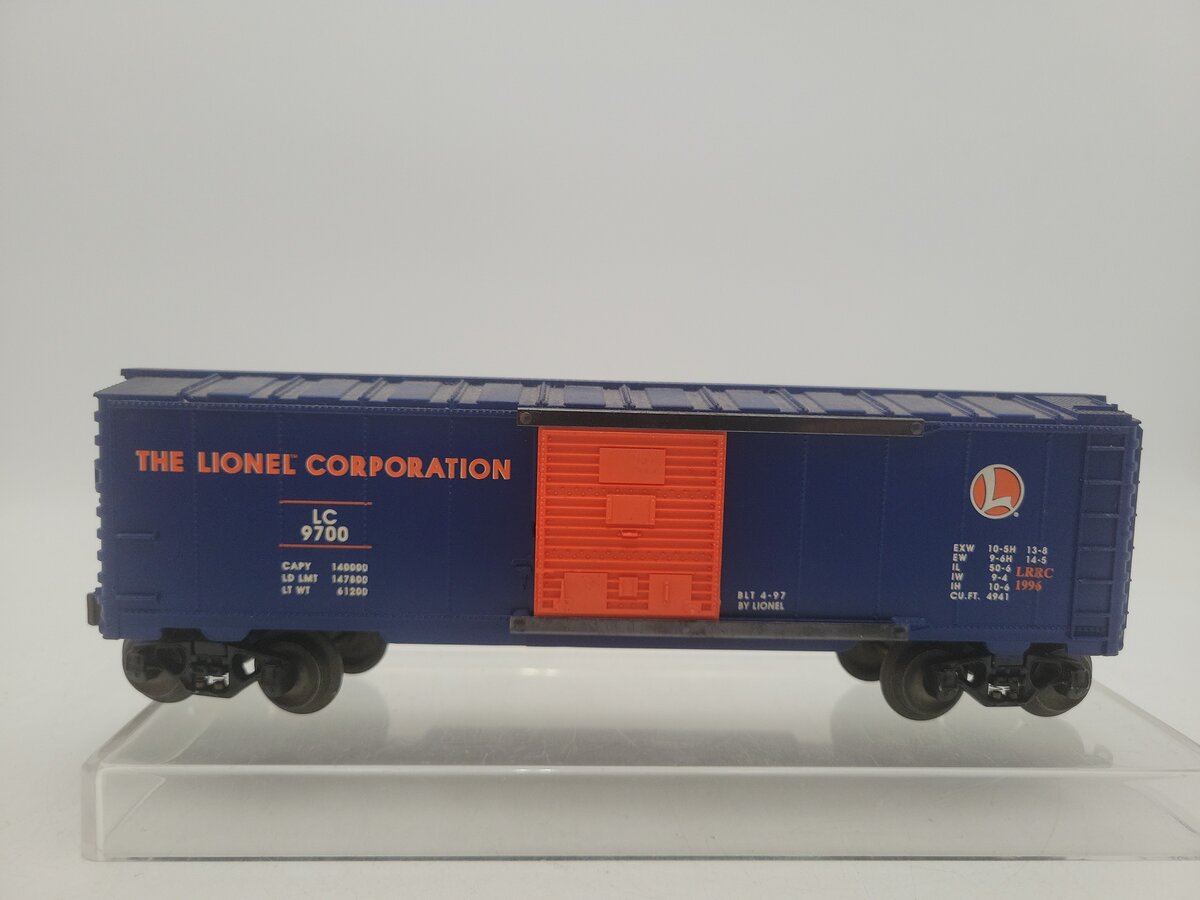 Lionel 6-29200 O Gauge Lionel Railroad Club Boxcar #9700 VG/Box