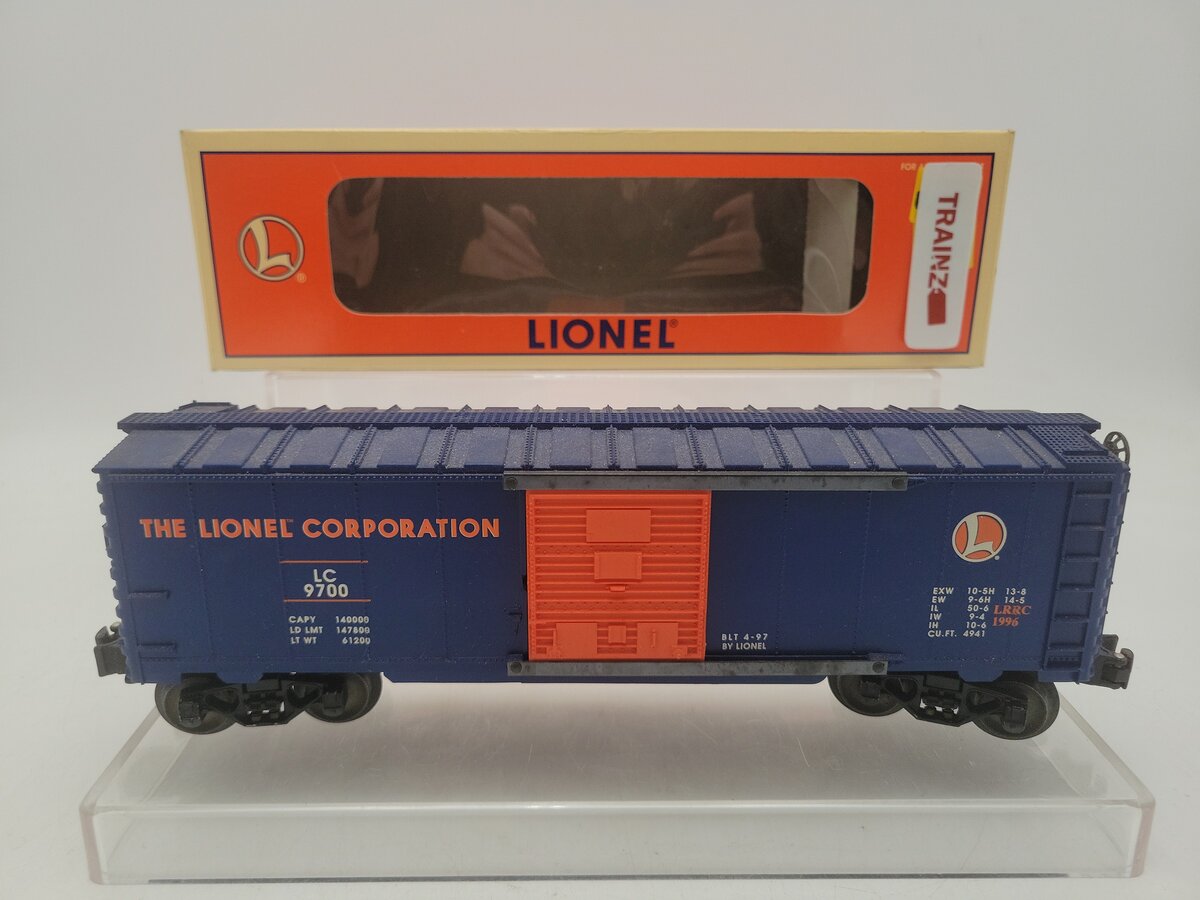 Lionel 6-29200 O Gauge Lionel Railroad Club Boxcar #9700 VG/Box