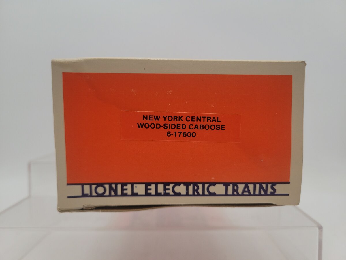 Lionel 6-17600 O Gauge New York Central Woodside Illuminated Caboose #17600 VG/Box