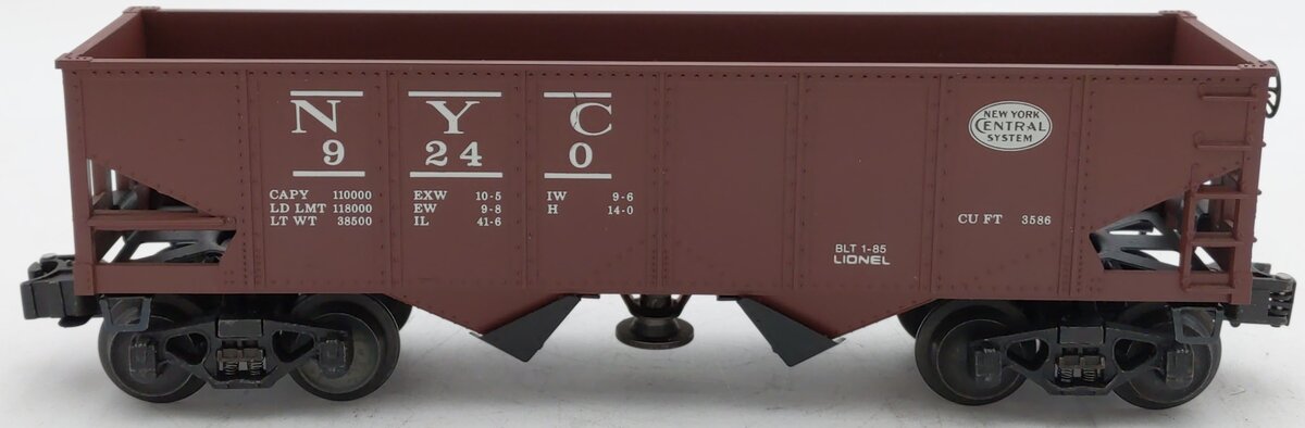 Lionel 6-9240 O Gauge New York Central Operating Hopper #9240 EX/Box