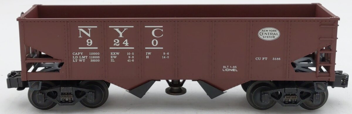 Lionel 6-9240 O Gauge New York Central Operating Hopper #9240 EX/Box