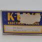 K-Line K-7502 O Gauge REA Steel Door Reefer Car VG/Box