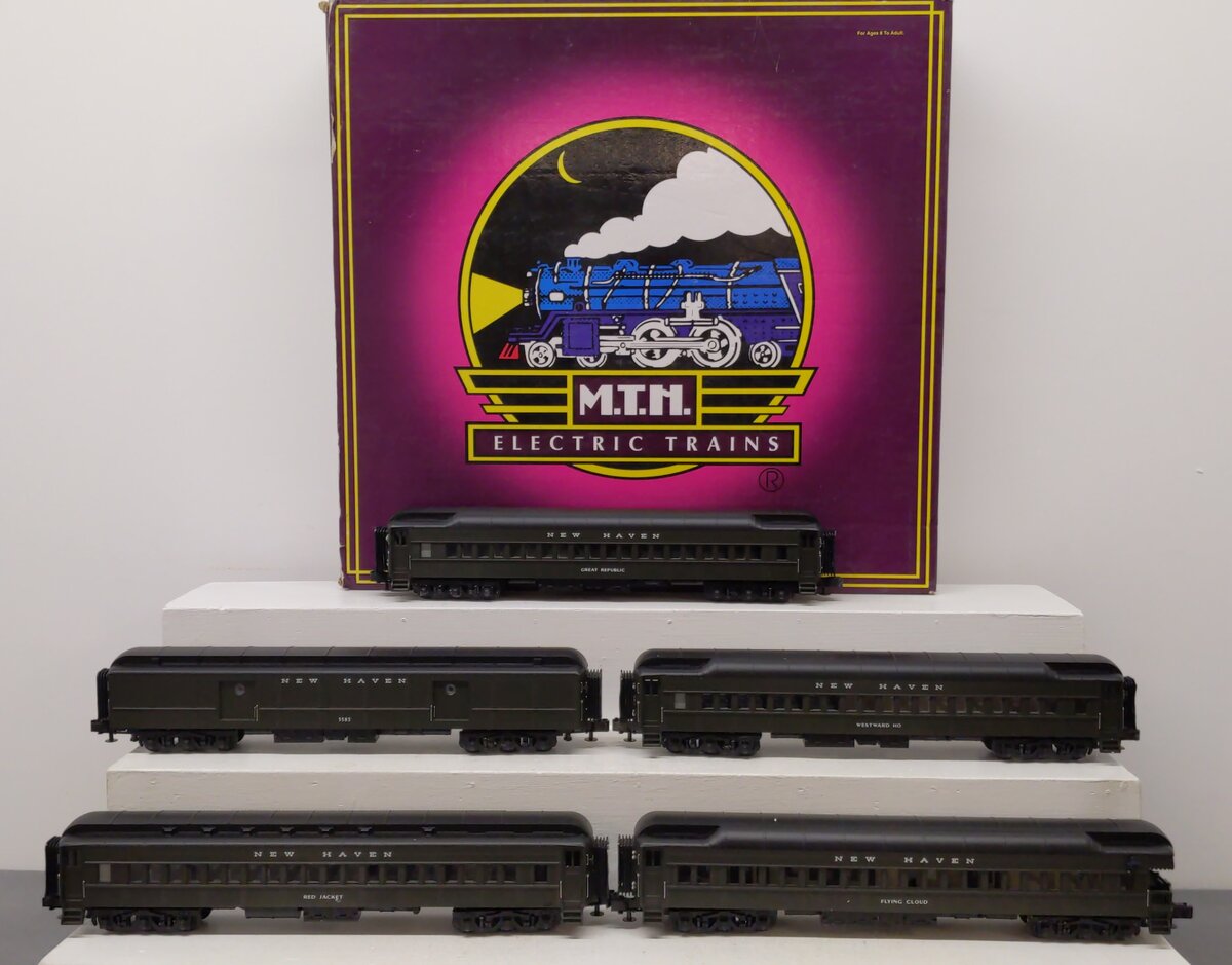 MTH 20-4040 O Gauge New Haven 70' Madison Passenger 5-Car Set VG/Box