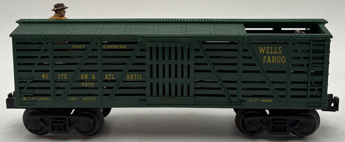Lionel 3370 Vintage O Wells Fargo Operating Sheriff & Outlaw Car VG