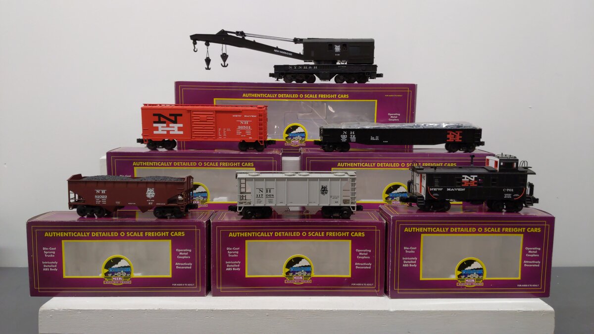 MTH 20-90020 O  Gauge New Haven Premier Freight Car Set (Set of 6) EX/Box
