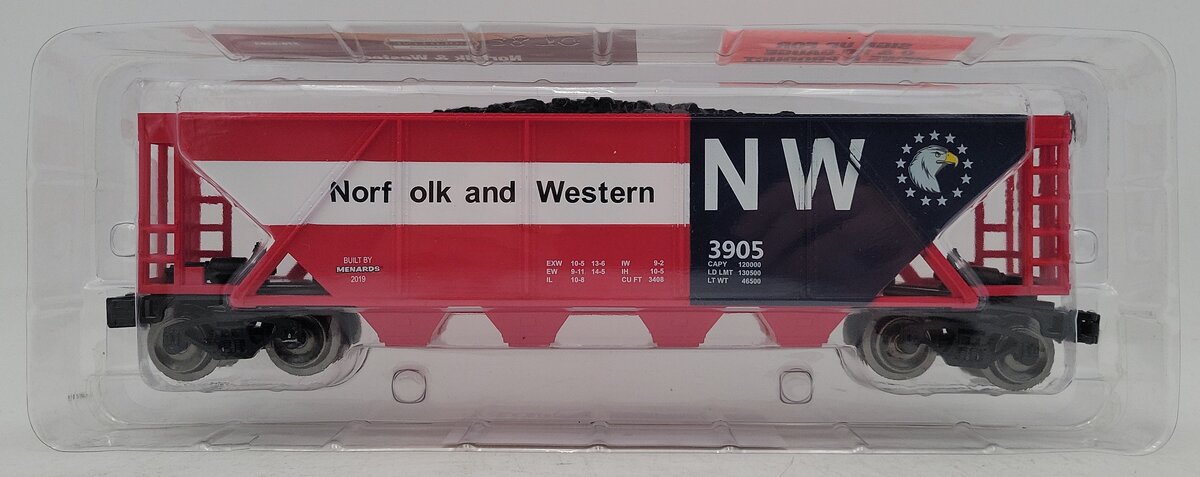 Menards 279-5283 O27 Norfolk & Western Coal Hopper Car #3905 NIB