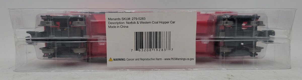 Menards 279-5283 O27 Norfolk & Western Coal Hopper Car #3905 NIB