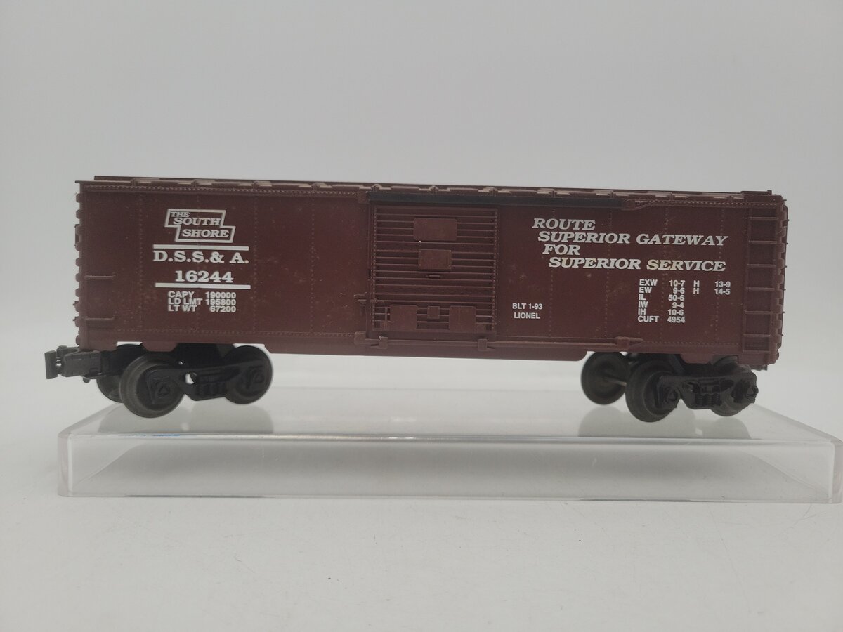 Lionel 6-16244 O Gauge Duluth South Shore & Atlantic Boxcar EX/Box