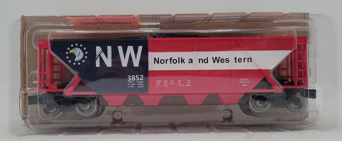 Menards 279-5283 O27 Norfolk & Western Coal Hopper Car #3852 NIB