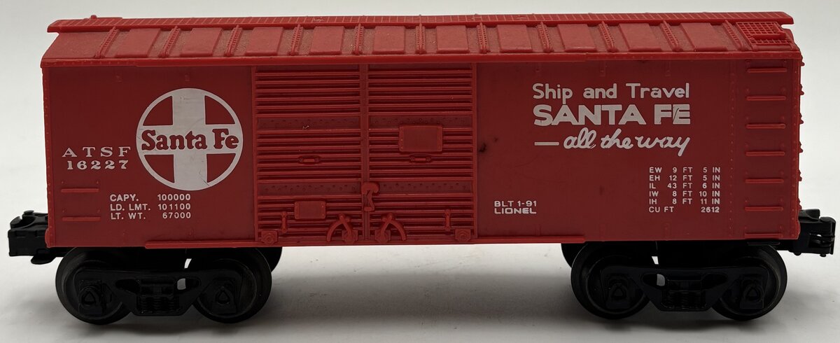 Lionel 6-16227 Santa Fe Small Boxcar VG