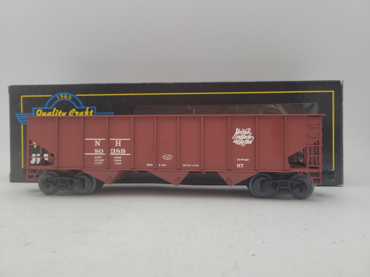 Weaver U18014L O Gauge 3 Bay 9 Panel Hopper New York New Haven & Hartford #80389 EX/Box