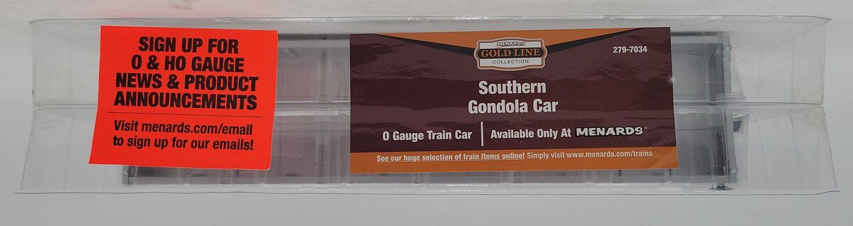 Menards 279-7034 Southern Gondola Car #9876 NIB