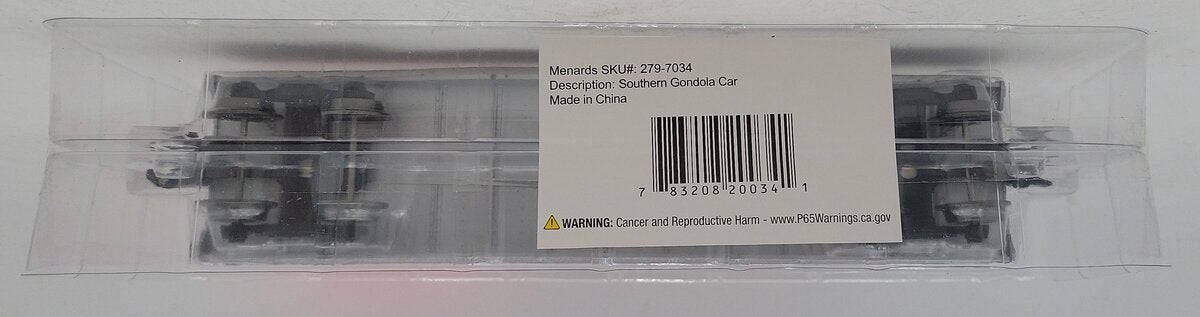 Menards 279-7034 Southern Gondola Car #9876 NIB