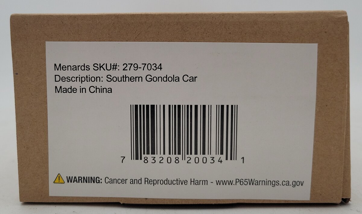 Menards 279-7034 Southern Gondola Car #9876 NIB