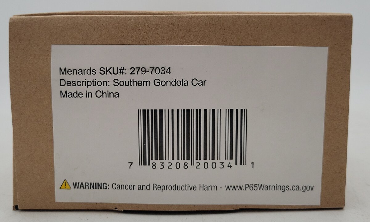 Menards 279-7034 Southern Gondola Car #9876 NIB