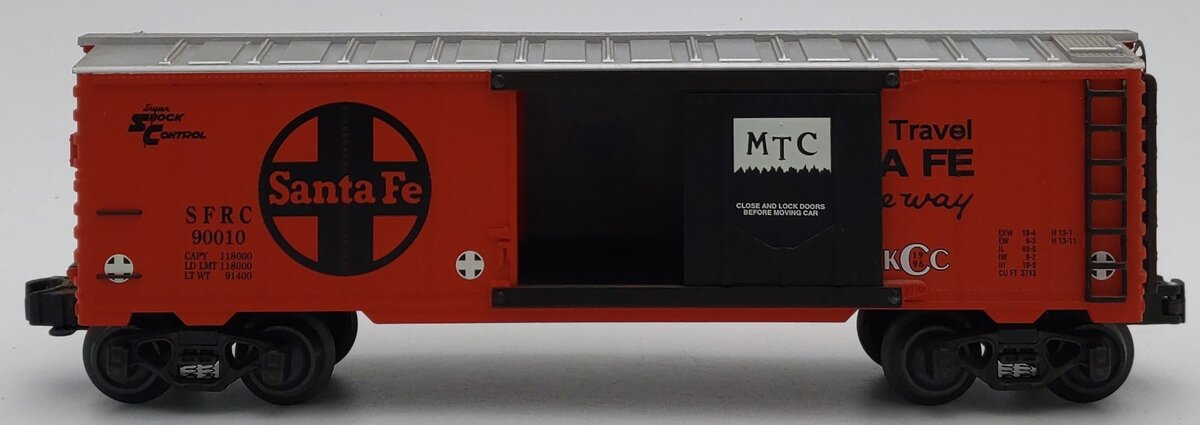K-Line K-90010 O Gauge Santa Fe KCC 1996 Steel-Sided Reefer Car LN/Box