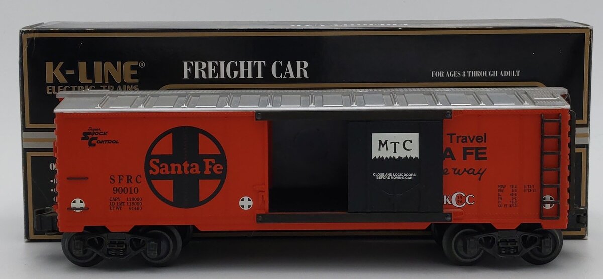 K-Line K-90010 O Gauge Santa Fe KCC 1996 Steel-Sided Reefer Car LN/Box