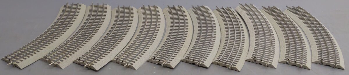Lionel 6-12015 FasTrack O36 45-Degree Curved Track [10] VG
