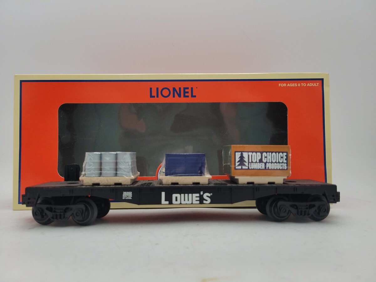 Lionel 6-26352 O Gauge Jimmie Johnson "Lowes" Flatcar w/ Load EX/Box