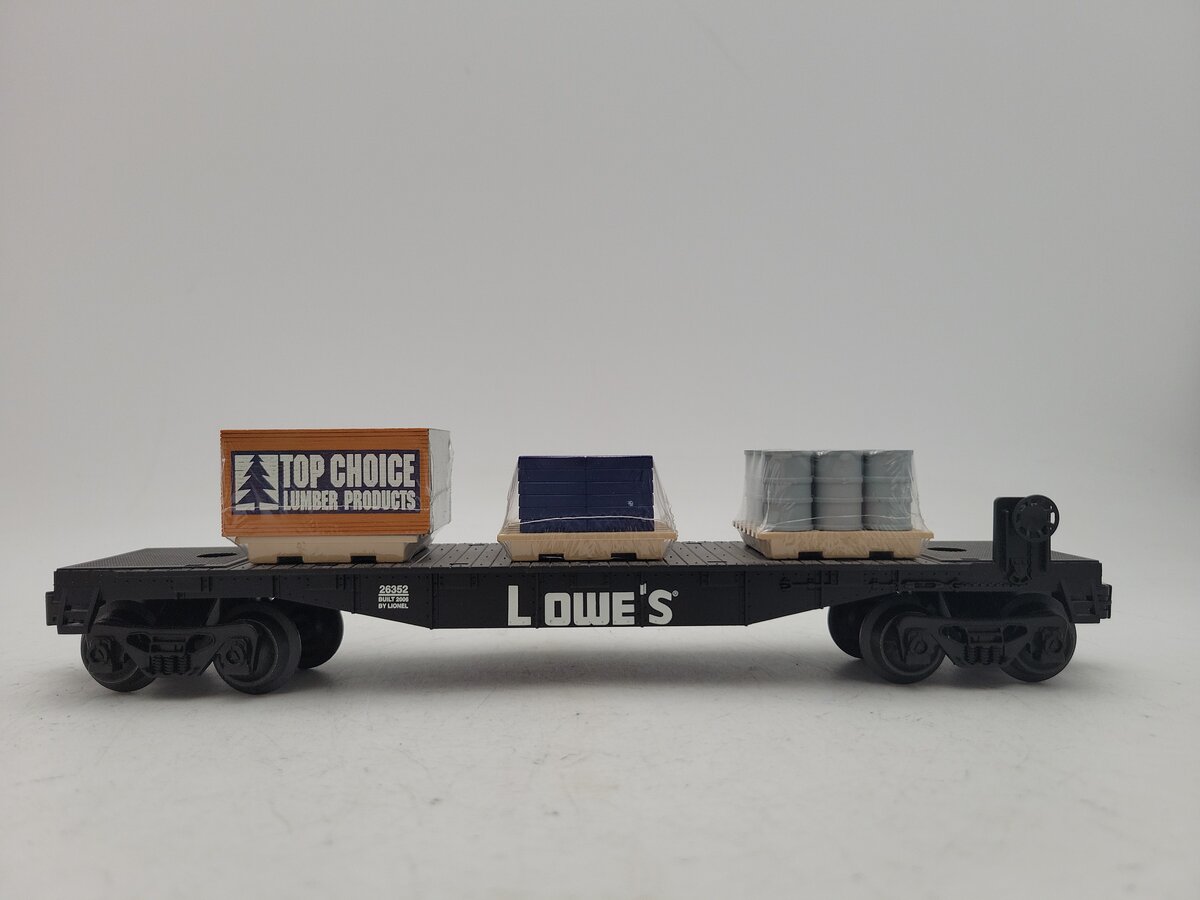 Lionel 6-26352 O Gauge Jimmie Johnson "Lowes" Flatcar w/ Load EX/Box