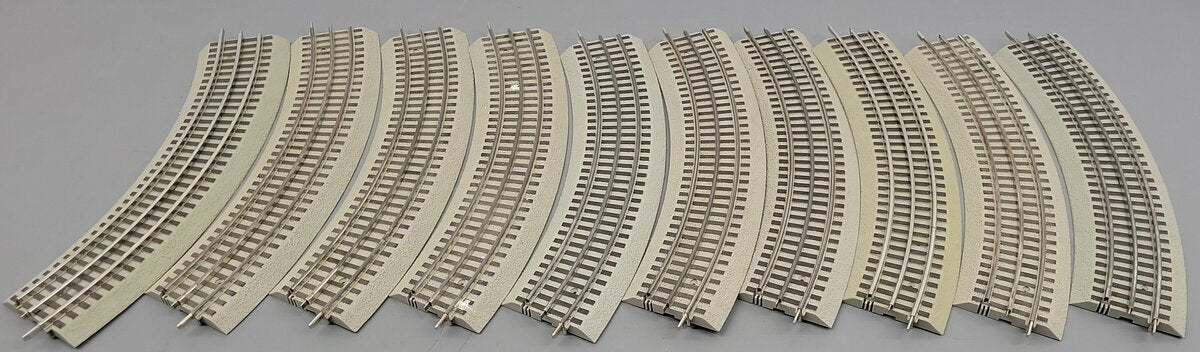 Lionel 6-12015 FasTrack O36 45-Degree Curved Track [10] VG