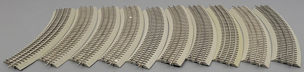 Lionel 6-12015 FasTrack O36 45-Degree Curved Track [10] VG
