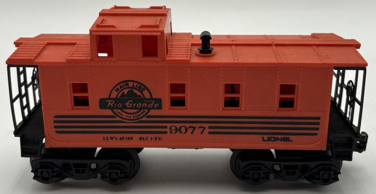 Lionel 6-9077 O Gauge Denver and Rio Grande Caboose EX