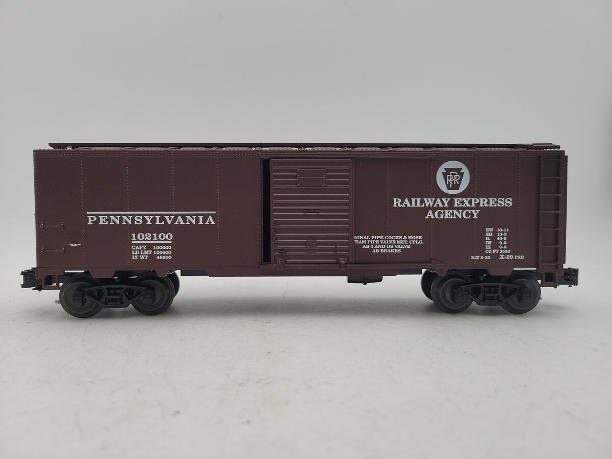 Crown Model Products 100 PRR B-136 REA Express Scheme Boxcar #102100 (3-Rail) EX