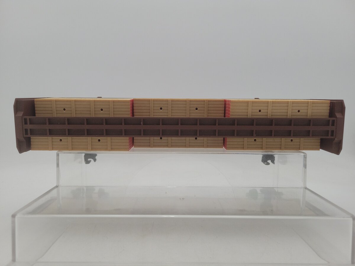 Lionel 6-16371 O Gauge Burlington Northern I-Beam Flat Car #16371 w/Wood Load VG/Box