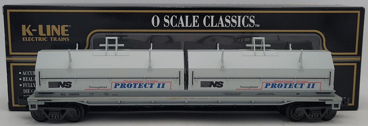 K-Line K676-1831 O Gauge Norfolk Southern Coil Car #168456 EX/Box