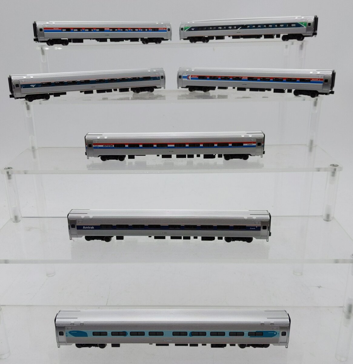 Kato 106-105-1 N Scale Amtrak Amfleet I Coach 7 Car Set EX/Box