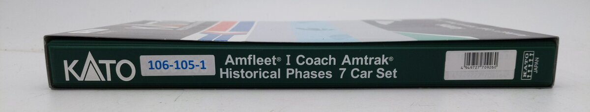 Kato 106-105-1 N Scale Amtrak Amfleet I Coach 7 Car Set EX/Box