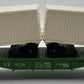 Lionel 6-9120 O Gauge Northern Pacific Flatcar w/ 2 Vans VG
